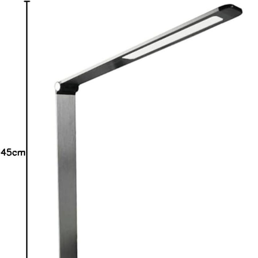 Lámpara de Escritorio en Aluminio con Luz LED y Spot de Carga Inalámbrica para Celulares | AMORETO